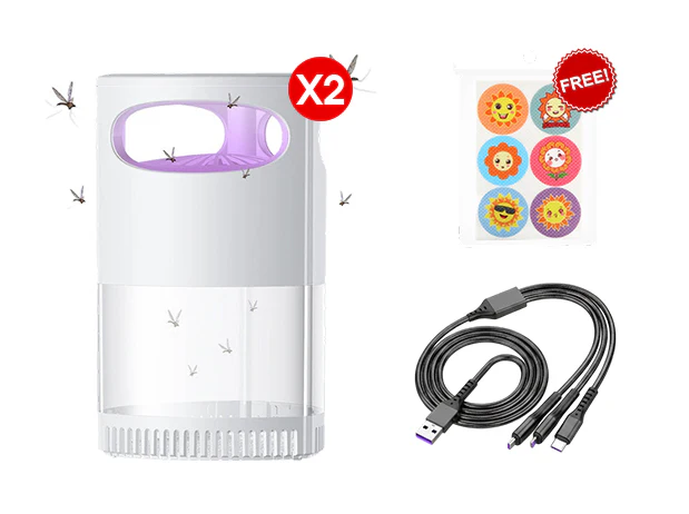 🦟 ¡50% de descuento! Lámpara UV antimosquitos: silenciosa, USB, sin químicos. ¡Más de 50.000 unidades vendidas! 🔇🌙