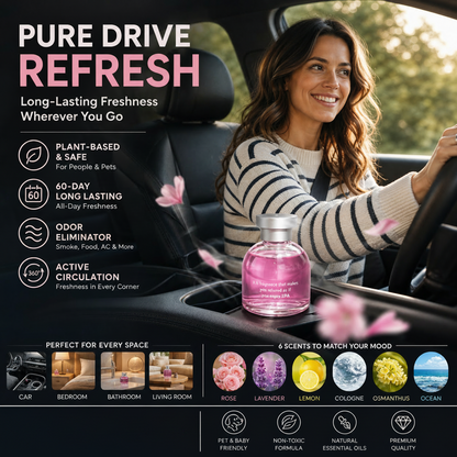 ✨️✨️¡Increíble 50% de descuento!🌿Compra 1, obtén 1 gratis🌺Fragancia premium para un aire fresco！🚗Perfume para coche de larga duración