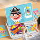 Puzzles magnéticos para vestir caras Juego de viaje Juguete educativo doble cara para preescolares - Envío gratuito