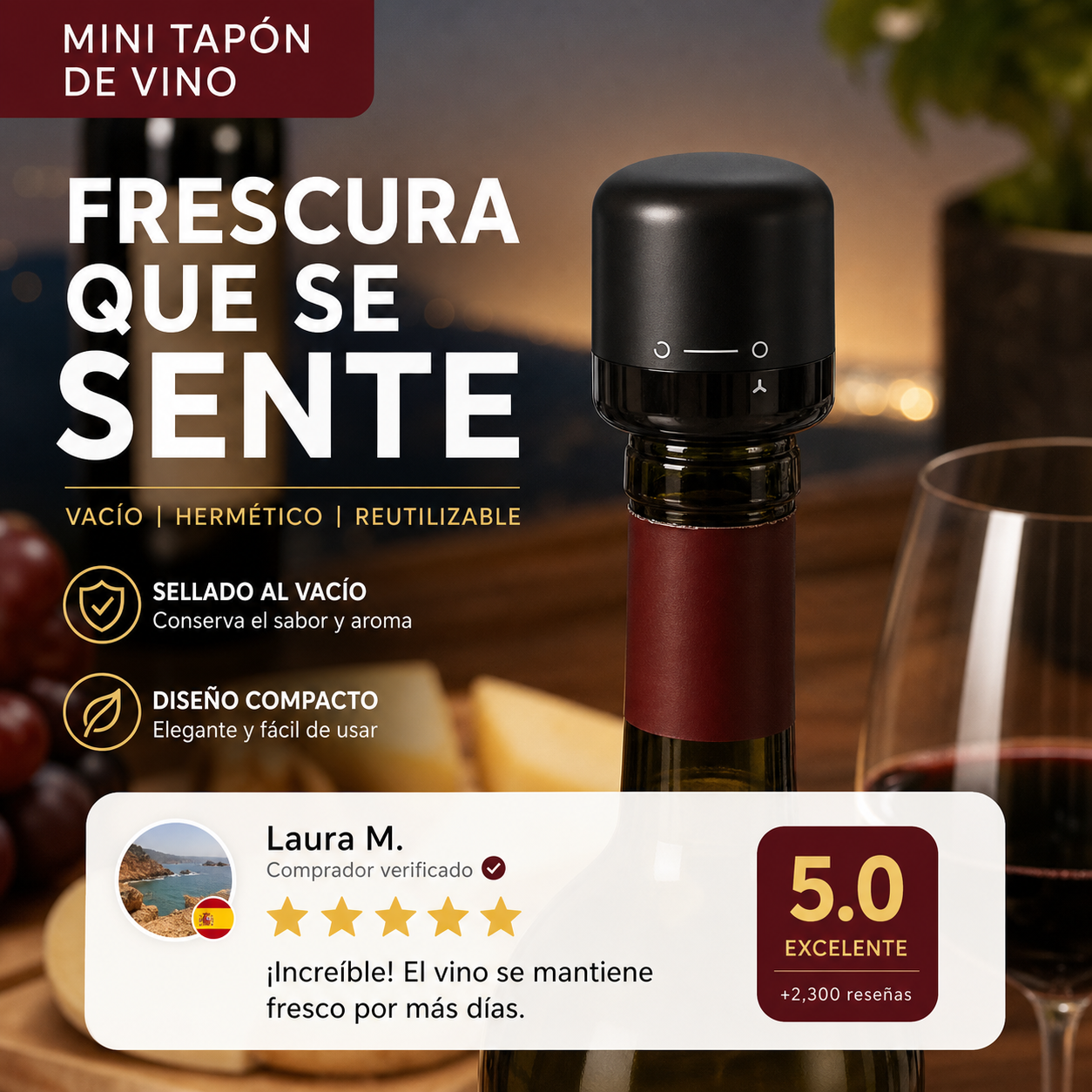 🎁 Compra más, ahorra más 🔥 Tapón hermético de silicona para alimentos
