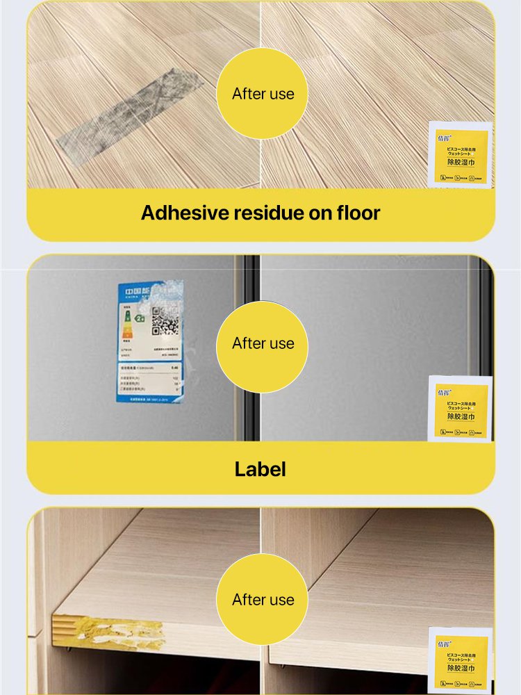 Toallitas Multiusos para Eliminar Etiquetas y Pegatinas