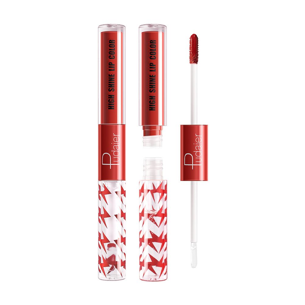 💋💯💟Brillo de labios iluminador de doble punta 16 colores - Alto brillo Larga duración💋💯💟