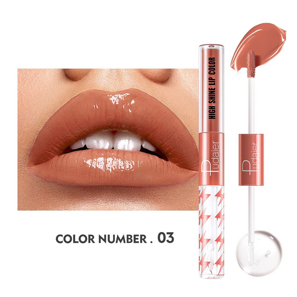 💋💯💟Brillo de labios iluminador de doble punta 16 colores - Alto brillo Larga duración💋💯💟