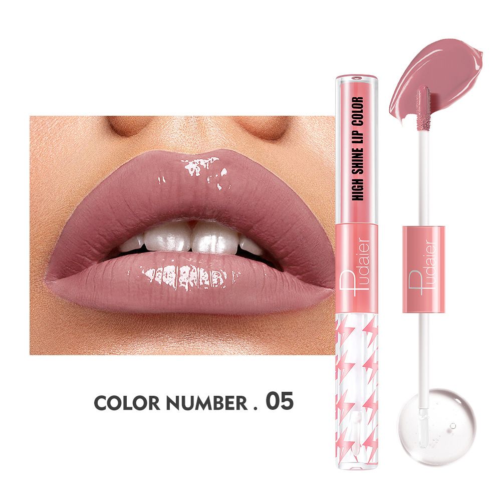 💋💯💟Brillo de labios iluminador de doble punta 16 colores - Alto brillo Larga duración💋💯💟