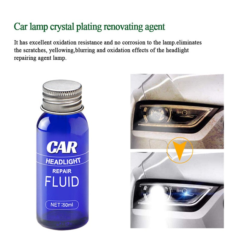Líquido Reparador de Faros（Regalo Paño Antipolvo + Esponja）