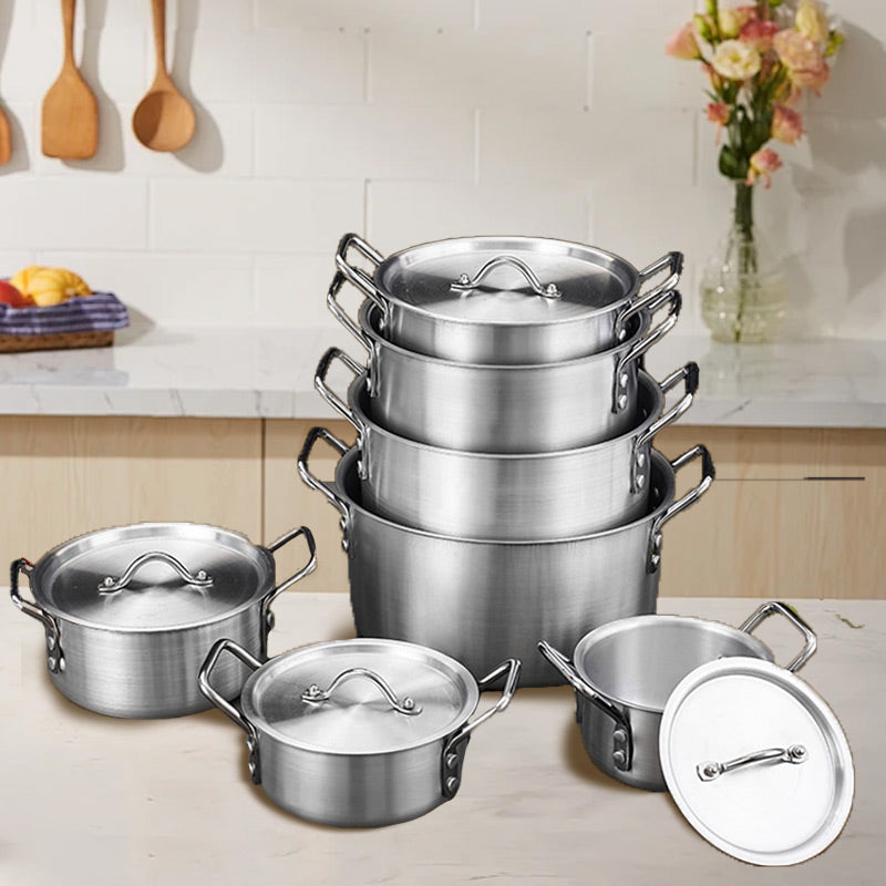 Oferta especial a buen precio-Set de 7 ollas Crock-Pot de aluminio