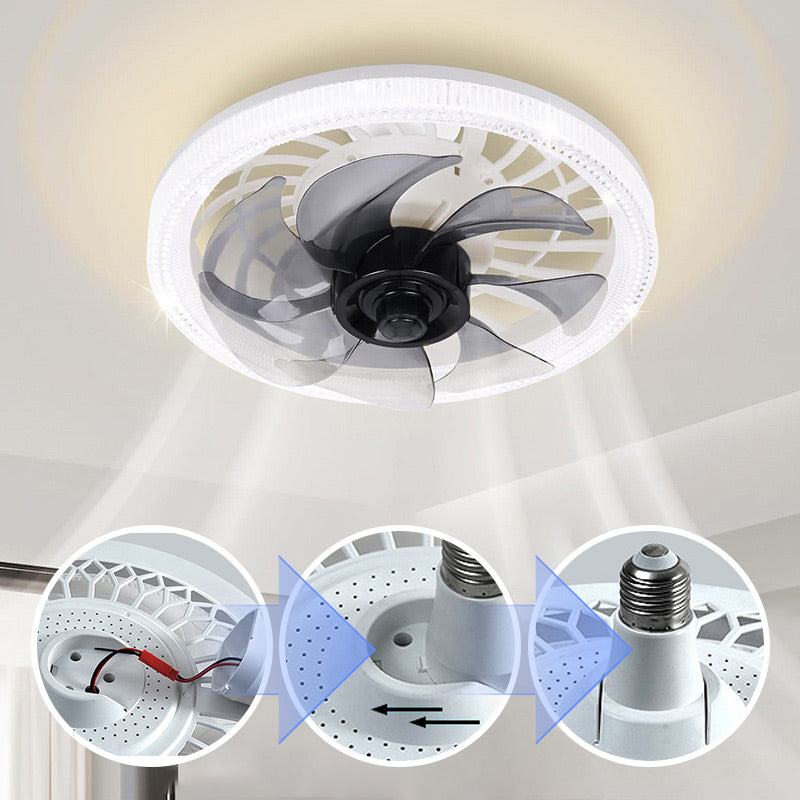 💖Ventilador Luz 2-en-1 Ajustable con Mando a Distancia para Dormitorio