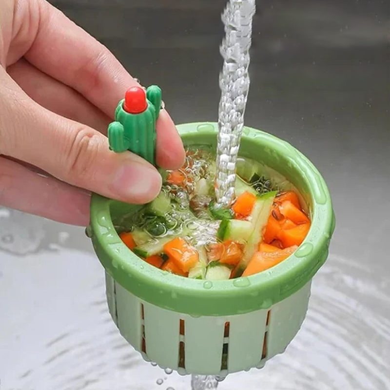 Simpático cactus para el desagüe del fregadero