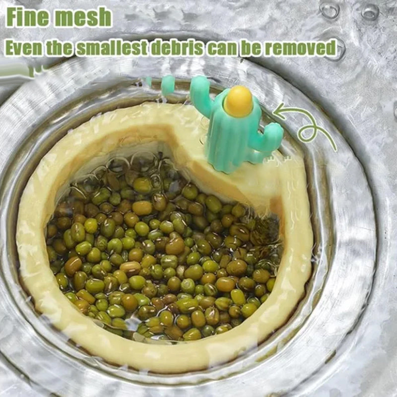 Simpático cactus para el desagüe del fregadero