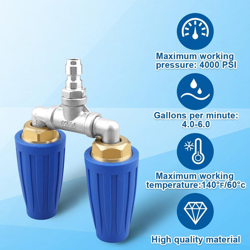 🎯🔥 ¡Oferta especial: -50%! 🚿 Boquilla Turbo de Acero Inoxidable 🌟 – Perfecta para terrazas, coches y fachadas 🏡🚗