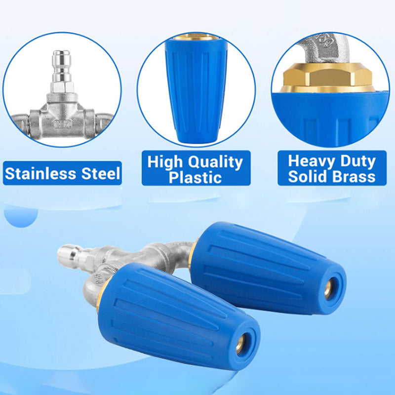 🎯🔥 ¡Oferta especial: -50%! 🚿 Boquilla Turbo de Acero Inoxidable 🌟 – Perfecta para terrazas, coches y fachadas 🏡🚗