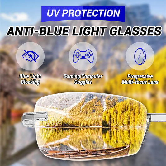 🔥Nuevas Gafas de Lectura de Doble Uso Antiazules de Alta Dureza de Zafiro✨