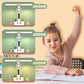 LED Eye-Care Table Lamp with Built-In Fan and Clock