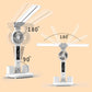 LED Eye-Care Table Lamp with Built-In Fan and Clock