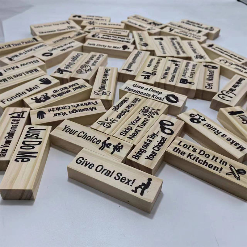Couples Tumbling Block Tower Game for Date Night