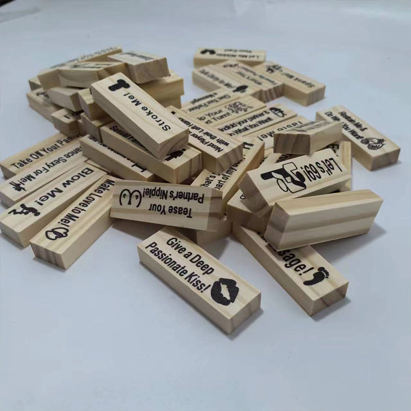 Couples Tumbling Block Tower Game for Date Night