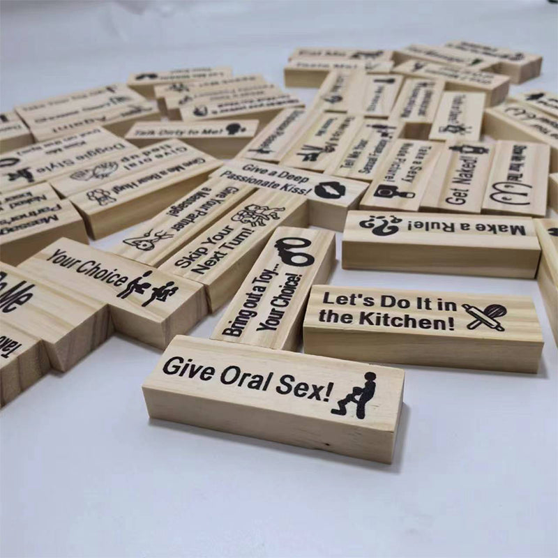 Couples Tumbling Block Tower Game for Date Night