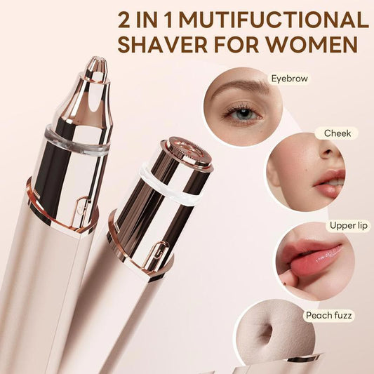 ⏰🔥 ¡50% DE DESCUENTO POR TIEMPO LIMITADO! 💖 Depiladora facial y recortadora de cejas 2 en 1: precisa, suave y fácil de usar para una piel tersa ✨🌸