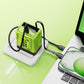 Adaptador de carga rápida con cable y conector tipo C retráctil