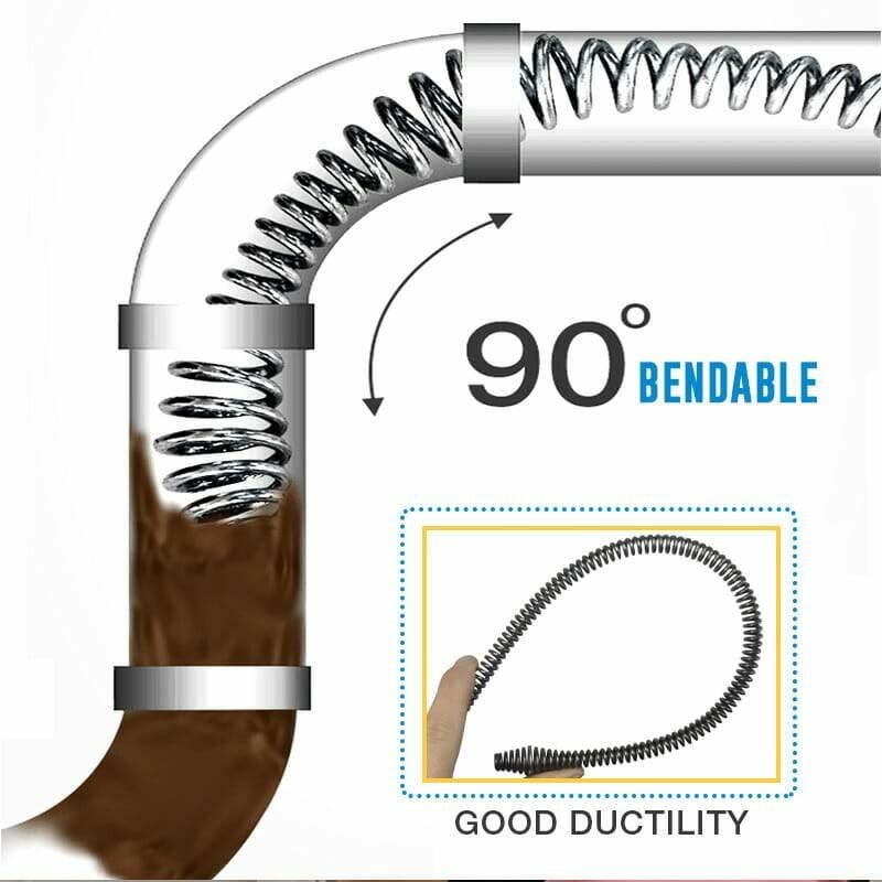 🚽 Resorte desatascador eléctrico de tuberías – Gran potencia, cable flexible y fácil de usar 🛠️