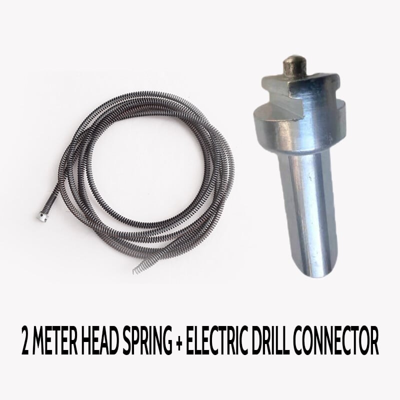 🚽 Resorte desatascador eléctrico de tuberías – Gran potencia, cable flexible y fácil de usar 🛠️