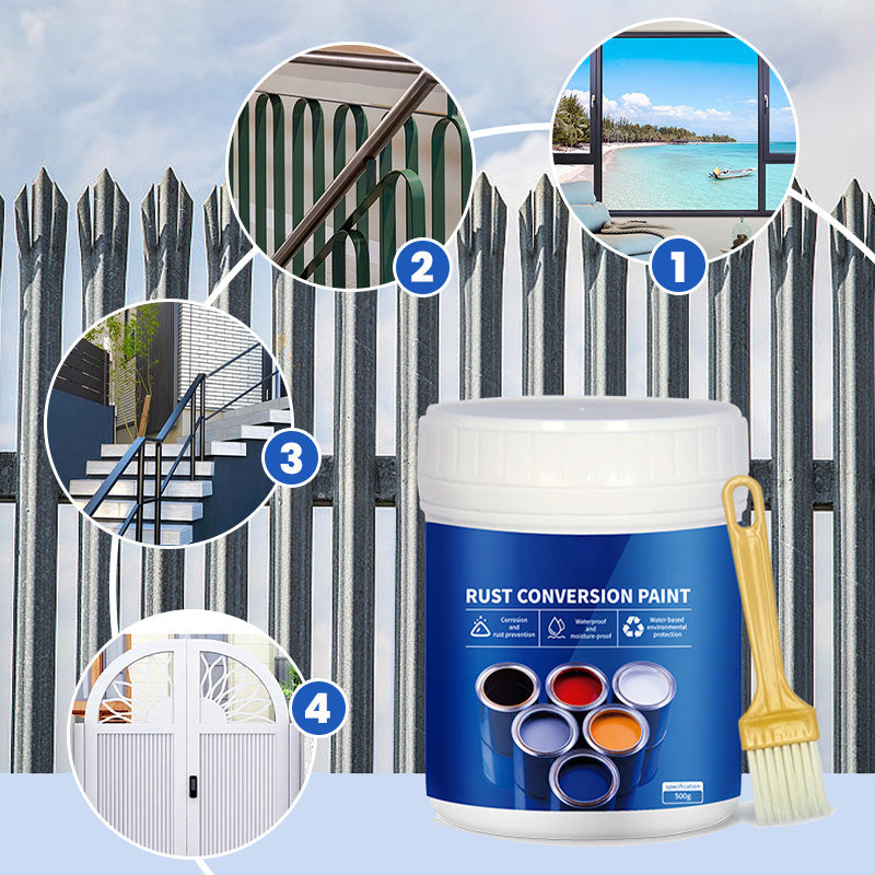 Pintura convertidora de óxido resistente a la intemperie para metal