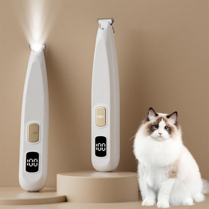 Afeitadora segura y eficaz para mascotas con luz LED