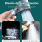 🚿Cabezal de ducha multifuncional de ajuste con un botón y masaje alemán