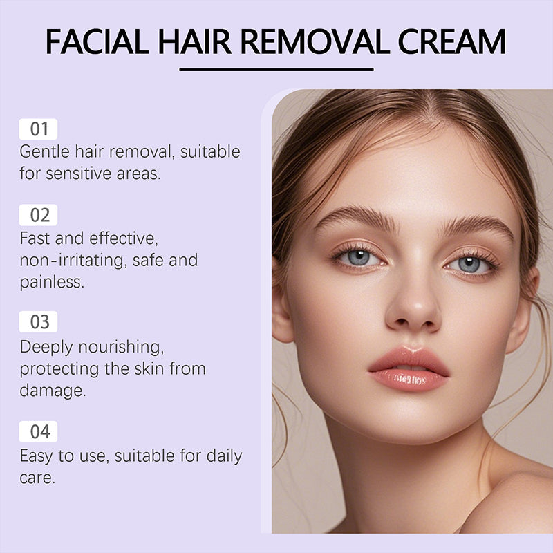🔥 Crema Depilatoria Facial Suave e Indolora – Resultados Rápidos y Sin Irritación ✨🌸