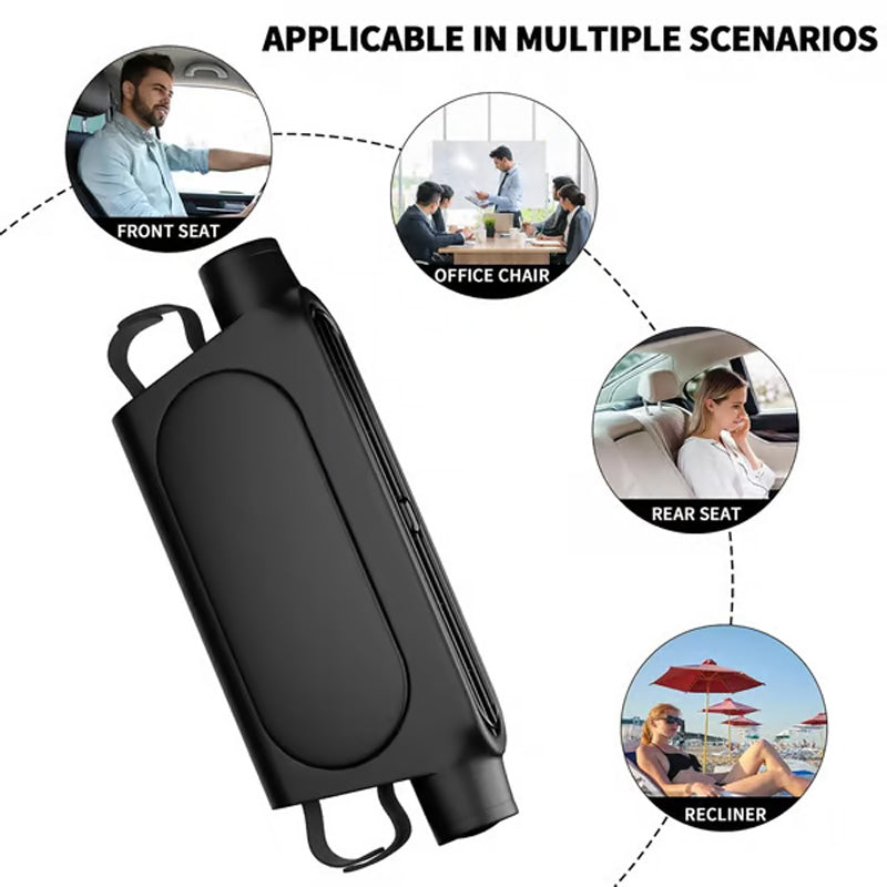 Ventilador de refrigeración para el reposacabezas del coche con conexión USB y 3 velocidades