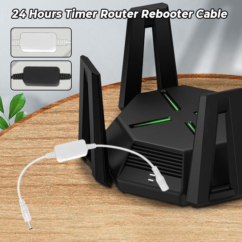 Cable De Reinicio Automático Para Router - 24 Horas, Interfaz DC 5.5x2.1 Mm | Para Routers, Módems ópticos Y Dispositivos De Vigilancia