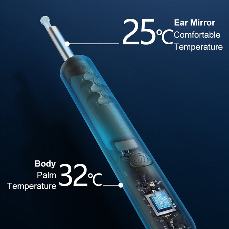 Eliminador de cerumen visual inteligente e impermeable