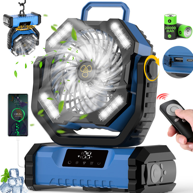Ventilador oscilante portátil con mando a distancia