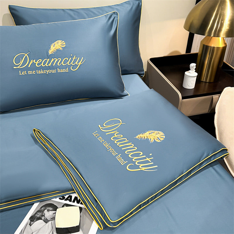 ✨Nuevo juego de ropa de cama de cuatro piezas, lavable y fresco, modelo 2026👑