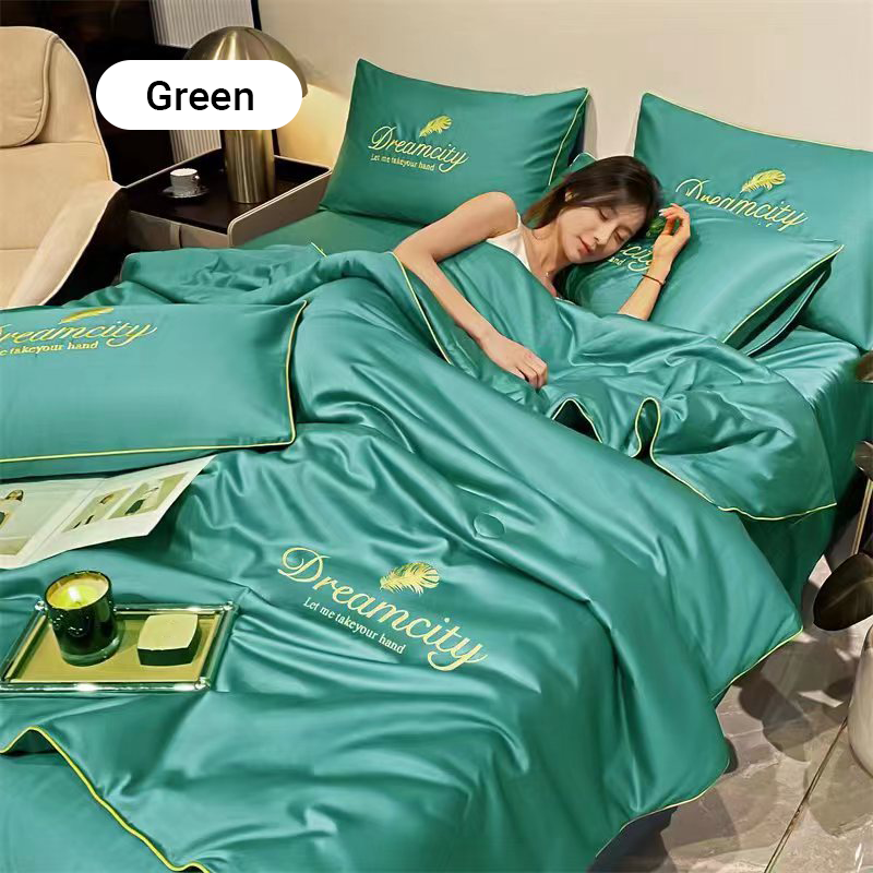 ✨Nuevo juego de ropa de cama de cuatro piezas, lavable y fresco, modelo 2026👑