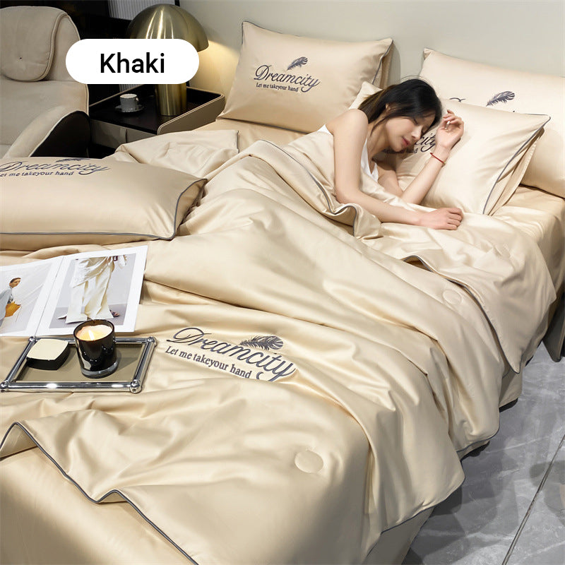 ✨Nuevo juego de ropa de cama de cuatro piezas, lavable y fresco, modelo 2026👑