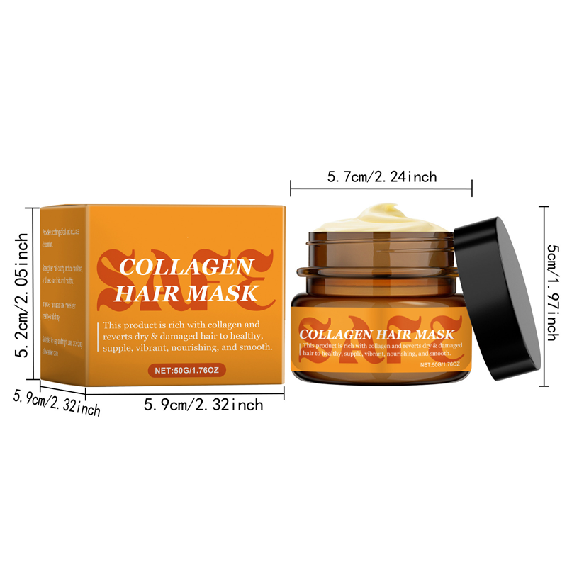 Mascarilla capilar de colágeno para cabello seco y dañad