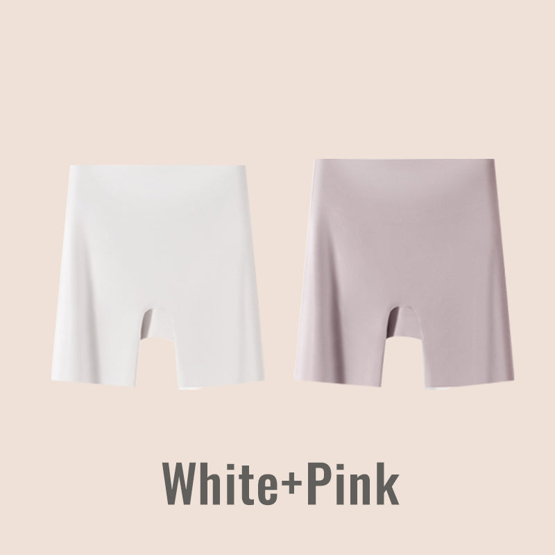 Ropa interior de seda helada de cintura alta para mujer con control de abdomen y levantamiento de cadera