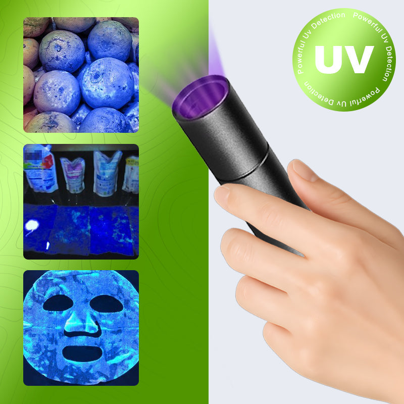 Linterna de luz ultravioleta negra para inspección de vegetale 🔦🌿