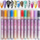 🎁Oferta Caliente: 50% de Descuento⏳Set de Plumas para Arte de Uñas de 12 Colores