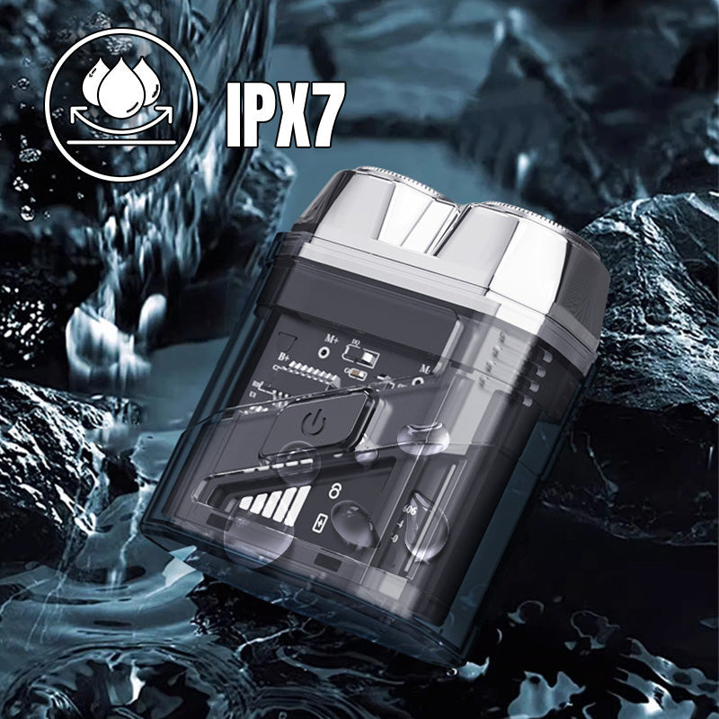 Afeitadora Eléctrica Mini Transparente - Impermeable IPX7