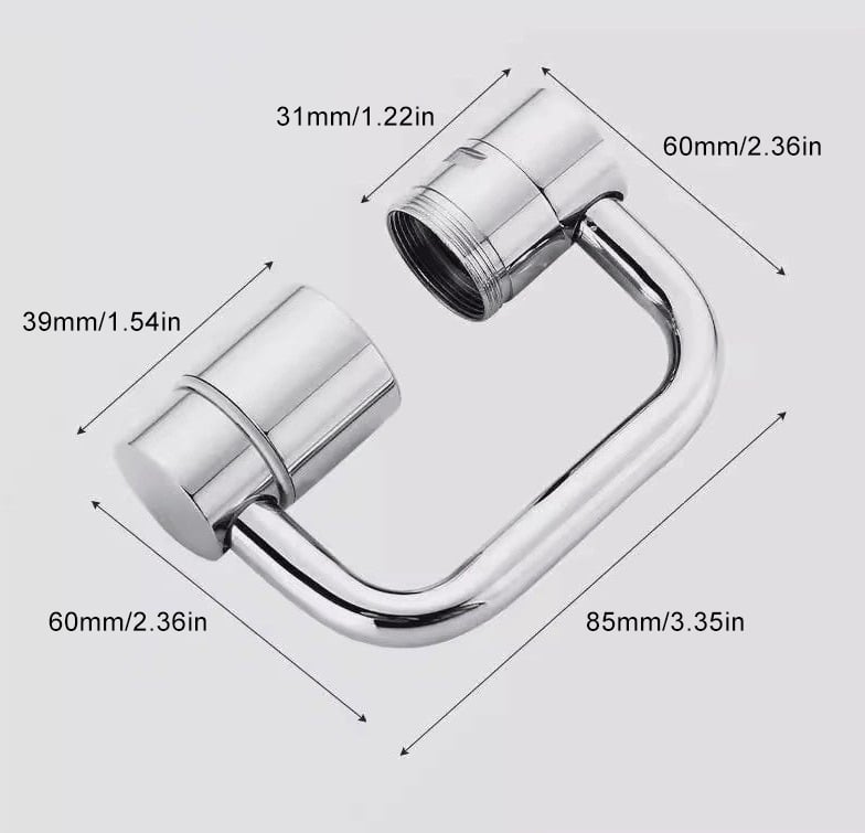 🏆 Alargador Universal Giratorio 1080° para Aerificador de Grifo 💦🚀