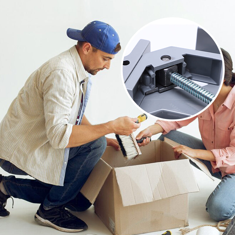 🛠️🔥 50 % DE DESCUENTO – Abrazadera de ángulo recto resistente y duradera de 90° ✨🔧