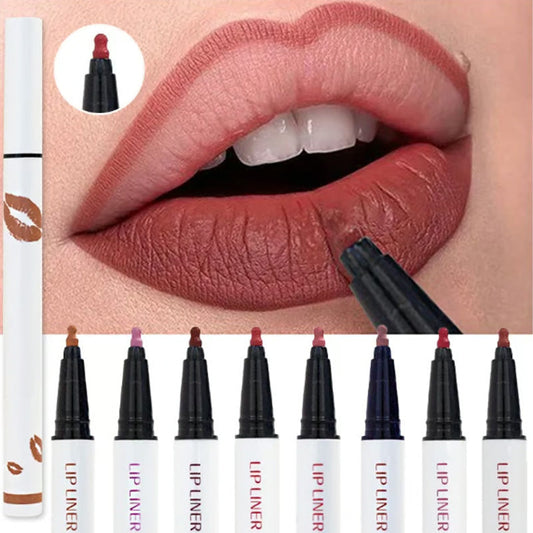 🎁✨ Compra 1 y llévate 1 gratis 🎁✨ Delineador de labios mate de larga duración y resistente al agua 💋