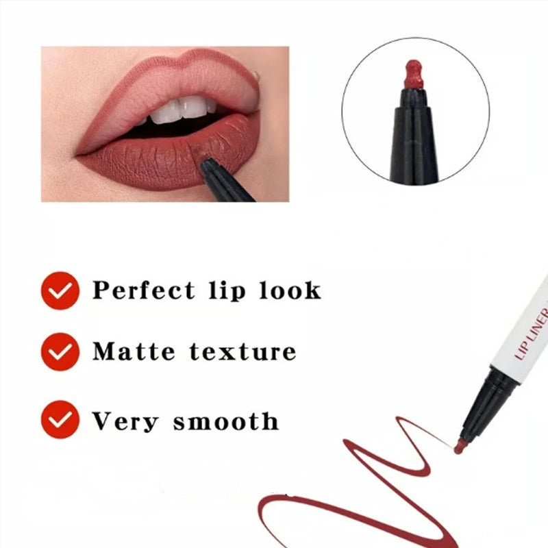 🎁✨ Compra 1 y llévate 1 gratis 🎁✨ Delineador de labios mate de larga duración y resistente al agua 💋