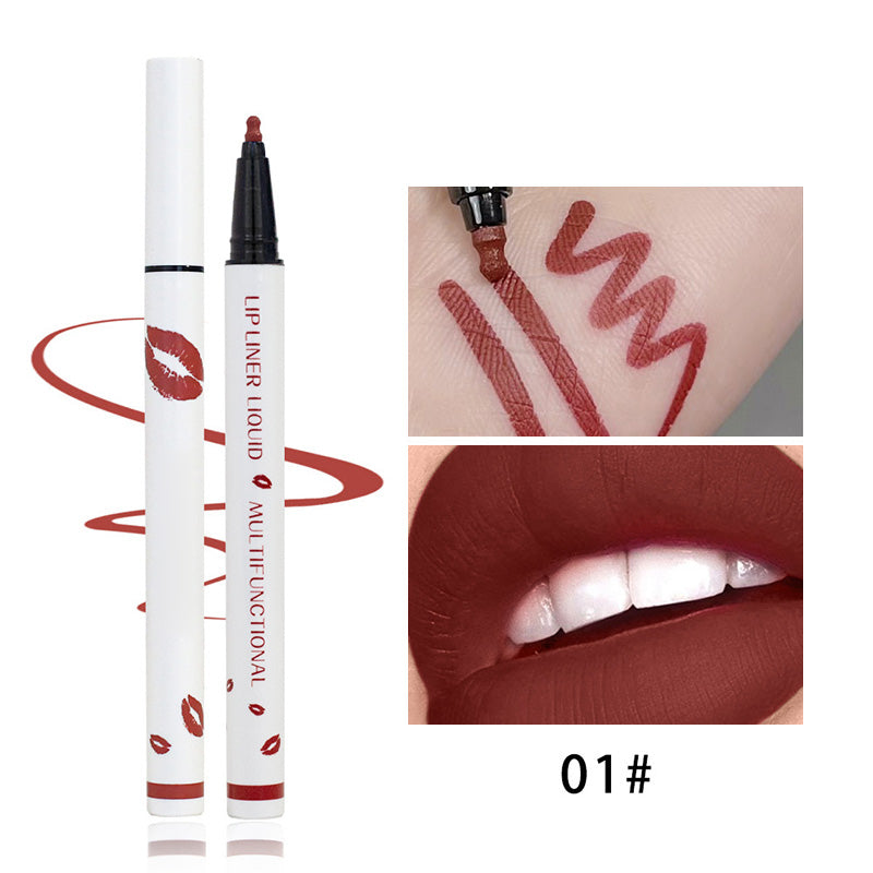 🎁✨ Compra 1 y llévate 1 gratis 🎁✨ Delineador de labios mate de larga duración y resistente al agua 💋
