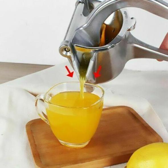 🍋 ¡50% DESCUENTO AHORA!🍊 Exprimidor manual de acero inoxidable – Prensa de cítricos resistente para frutas – Prepara jugo fresco y saludable en tu cocina y bar 🥤