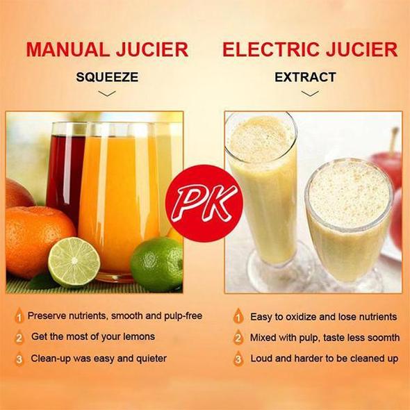 🍋 ¡50% DESCUENTO AHORA!🍊 Exprimidor manual de acero inoxidable – Prensa de cítricos resistente para frutas – Prepara jugo fresco y saludable en tu cocina y bar 🥤