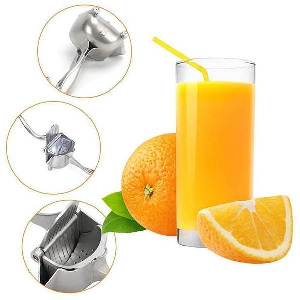 🍋 ¡50% DESCUENTO AHORA!🍊 Exprimidor manual de acero inoxidable – Prensa de cítricos resistente para frutas – Prepara jugo fresco y saludable en tu cocina y bar 🥤