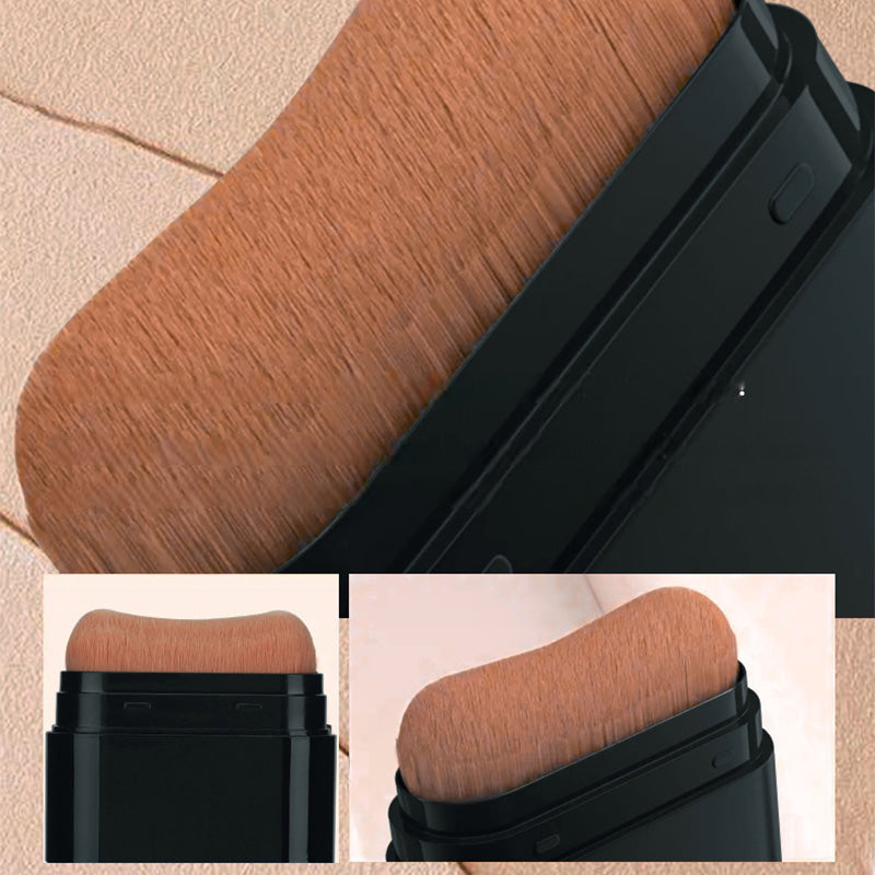 Base de maquillaje 2 en 1 en barra con pincel